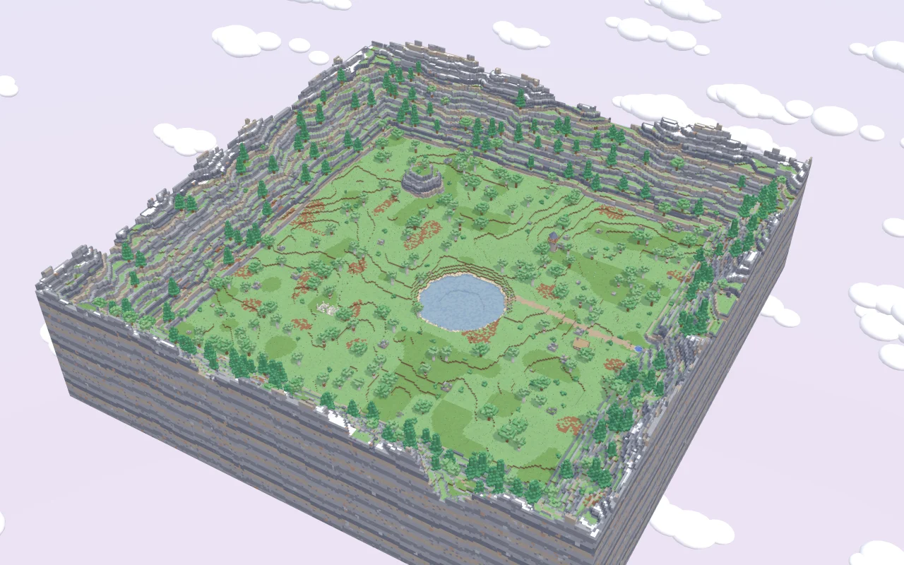 上空から見たStymphalian Lake